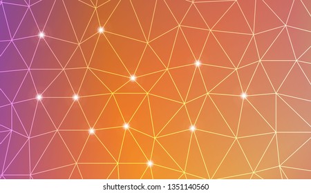 Template background with curved line. Triangles style. For your home interior wallpaper, fashion print. Vector illustration. Blurred Background, Smooth Gradient Texture Color