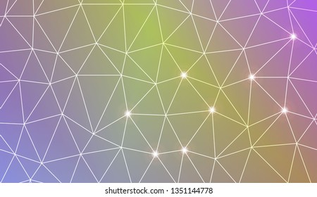 Template background with curved line. Triangles style. For your home interior wallpaper, fashion print. Vector illustration. Blurred Background, Smooth Gradient Texture Color
