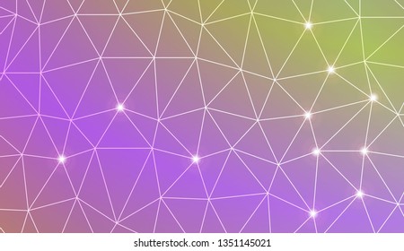Template background with curved line. Triangles style. For your home interior wallpaper, fashion print. Vector illustration. Blurred Background, Smooth Gradient Texture Color