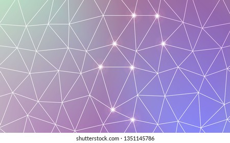 Template background with curved line. Triangles style. For your home interior wallpaper, fashion print. Vector illustration. Blurred Background, Smooth Gradient Texture Color
