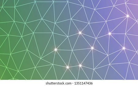 Template background with curved line. Triangles style. For your home interior wallpaper, fashion print. Vector illustration. Blurred Background, Smooth Gradient Texture Color