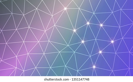 Template background with curved line. Triangles style. For your home interior wallpaper, fashion print. Vector illustration. Blurred Background, Smooth Gradient Texture Color