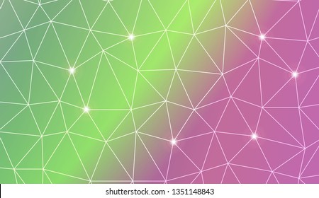 Template background with curved line. Triangles style. For your home interior wallpaper, fashion print. Vector illustration. Blurred Background, Smooth Gradient Texture Color