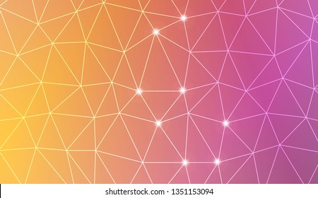 Template background with curved line. Triangles style. For your home interior wallpaper, fashion print. Vector illustration. Blurred Background, Smooth Gradient Texture Color