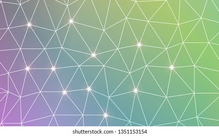 Template background with curved line. Triangles style. For your home interior wallpaper, fashion print. Vector illustration. Blurred Background, Smooth Gradient Texture Color