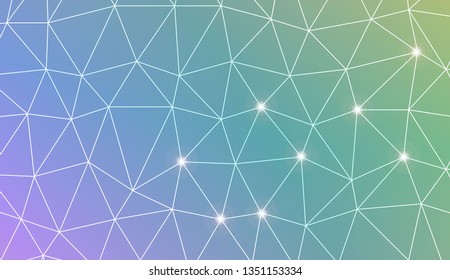 Template background with curved line. Triangles style. For your home interior wallpaper, fashion print. Vector illustration. Blurred Background, Smooth Gradient Texture Color
