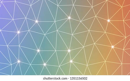 Template background with curved line. Triangles style. For your home interior wallpaper, fashion print. Vector illustration. Blurred Background, Smooth Gradient Texture Color