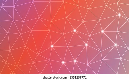 Template background with curved line. Triangles style. For your home interior wallpaper, fashion print. Vector illustration. Blurred Background, Smooth Gradient Texture Color