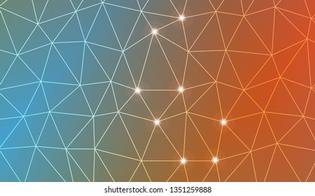 Template background with curved line. Triangles style. For your home interior wallpaper, fashion print. Vector illustration. Blurred Background, Smooth Gradient Texture Color