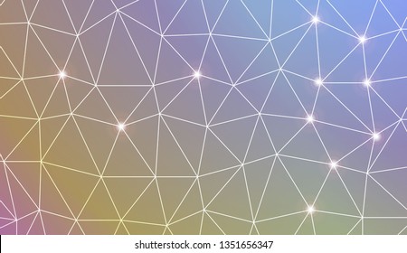 Template background with curved line. Triangles style. For your home interior wallpaper, fashion print. Vector illustration. Blurred Background, Smooth Gradient Texture Color