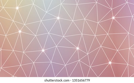 Template background with curved line. Triangles style. For interior wallpaper, smart design, fashion print. Vector illustration. Creative gradient color