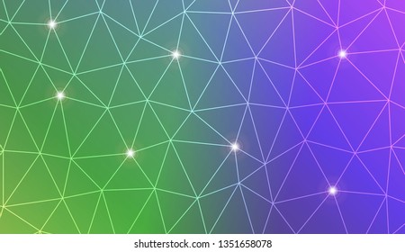 Template background with curved line. Triangles style. For your home interior wallpaper, fashion print. Vector illustration. Blurred Background, Smooth Gradient Texture Color
