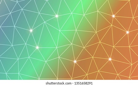Template background with curved line. Triangles style. For your home interior wallpaper, fashion print. Vector illustration. Blurred Background, Smooth Gradient Texture Color