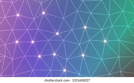 Template background with curved line. Triangles style. For your home interior wallpaper, fashion print. Vector illustration. Blurred Background, Smooth Gradient Texture Color