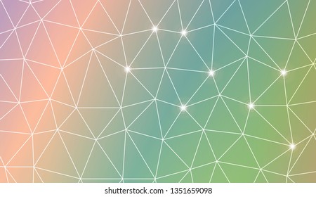 Template background with curved line. Triangles style. For your home interior wallpaper, fashion print. Vector illustration. Blurred Background, Smooth Gradient Texture Color