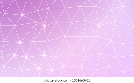 Template background with curved line. Triangles style. For interior wallpaper, smart design, fashion print. Vector illustration. Creative gradient color