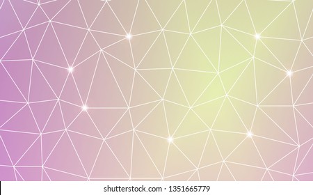 Template background with curved line. Triangles style. For interior wallpaper, smart design, fashion print. Vector illustration. Creative gradient color