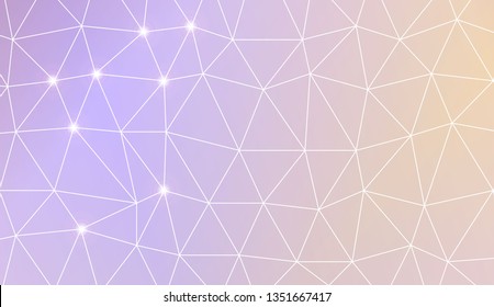 Template background with curved line. Triangles style. For interior wallpaper, smart design, fashion print. Vector illustration. Creative gradient color