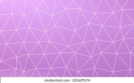 Template background with curved line. Triangles style. For interior wallpaper, smart design, fashion print. Vector illustration. Creative gradient color
