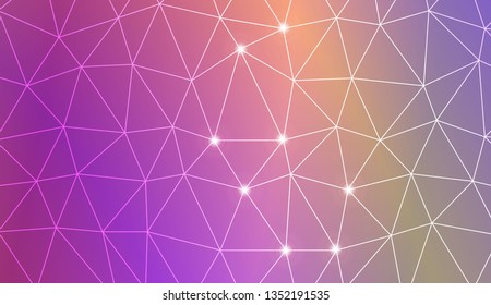 Template background with curved line. Triangles style. For your home interior wallpaper, fashion print. Vector illustration. Blurred Background, Smooth Gradient Texture Color