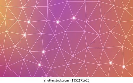 Template background with curved line. Triangles style. For your home interior wallpaper, fashion print. Vector illustration. Blurred Background, Smooth Gradient Texture Color