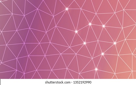 Template background with curved line. Triangles style. For interior wallpaper, smart design, fashion print. Vector illustration. Abstract Gradient Soft Colorful Background