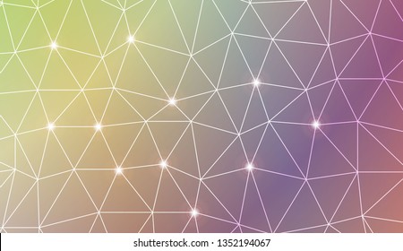 Template background with curved line. Triangles style. For your home interior wallpaper, fashion print. Vector illustration. Blurred Background, Smooth Gradient Texture Color