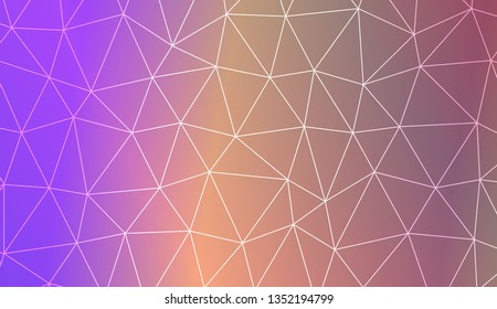 Template background with curved line. Triangles style. For your home interior wallpaper, fashion print. Vector illustration. Blurred Background, Smooth Gradient Texture Color