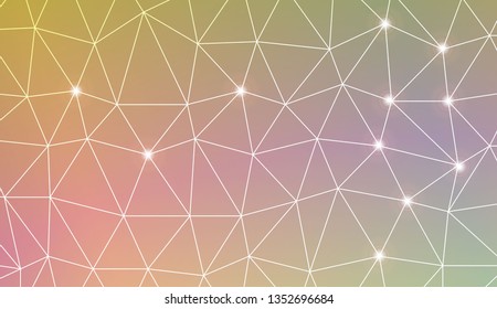 Template background with curved line. Triangles style. For your home interior wallpaper, fashion print. Vector illustration. Blurred Background, Smooth Gradient Texture Color