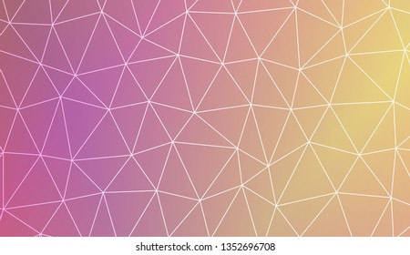 Template background with curved line. Triangles style. For your home interior wallpaper, fashion print. Vector illustration. Blurred Background, Smooth Gradient Texture Color