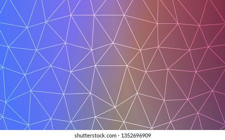 Template background with curved line. Triangles style. For your home interior wallpaper, fashion print. Vector illustration. Blurred Background, Smooth Gradient Texture Color
