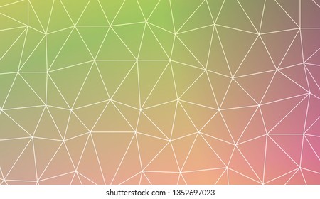 Template background with curved line. Triangles style. For your home interior wallpaper, fashion print. Vector illustration. Blurred Background, Smooth Gradient Texture Color
