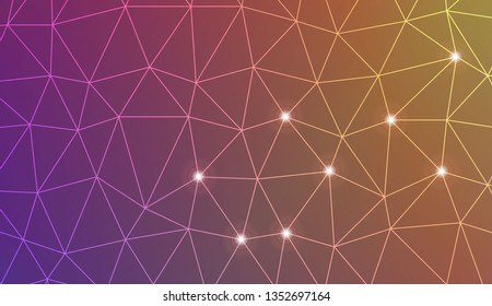 Template background with curved line. Triangles style. For your home interior wallpaper, fashion print. Vector illustration. Blurred Background, Smooth Gradient Texture Color
