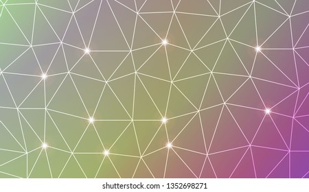 Template background with curved line. Triangles style. For your home interior wallpaper, fashion print. Vector illustration. Blurred Background, Smooth Gradient Texture Color