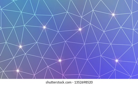 Template background with curved line. Triangles style. For your home interior wallpaper, fashion print. Vector illustration. Blurred Background, Smooth Gradient Texture Color