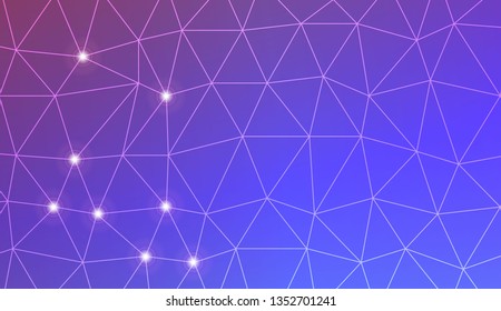 Template background with curved line. Triangles style. For your home interior wallpaper, fashion print. Vector illustration. Blurred Background, Smooth Gradient Texture Color