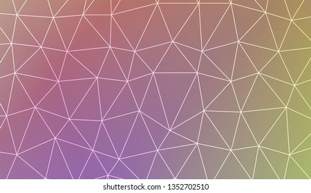 Template background with curved line. Triangles style. For your home interior wallpaper, fashion print. Vector illustration. Blurred Background, Smooth Gradient Texture Color