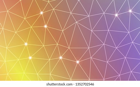 Template background with curved line. Triangles style. For your home interior wallpaper, fashion print. Vector illustration. Blurred Background, Smooth Gradient Texture Color