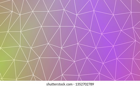 Template background with curved line. Triangles style. For your home interior wallpaper, fashion print. Vector illustration. Blurred Background, Smooth Gradient Texture Color