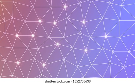 Template background with curved line. Triangles style. For your home interior wallpaper, fashion print. Vector illustration. Blurred Background, Smooth Gradient Texture Color