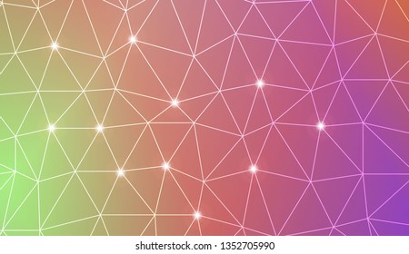 Template background with curved line. Triangles style. For your home interior wallpaper, fashion print. Vector illustration. Blurred Background, Smooth Gradient Texture Color