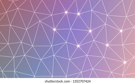 Template background with curved line. Triangles style. For your home interior wallpaper, fashion print. Vector illustration. Blurred Background, Smooth Gradient Texture Color