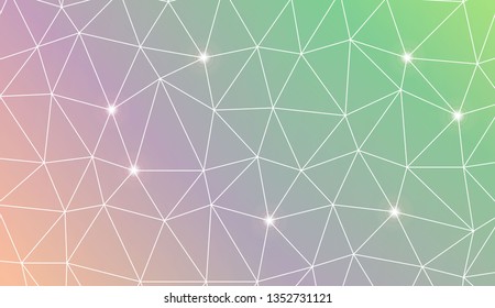 Template background with curved line. Triangles style. For your home interior wallpaper, fashion print. Vector illustration. Blurred Background, Smooth Gradient Texture Color