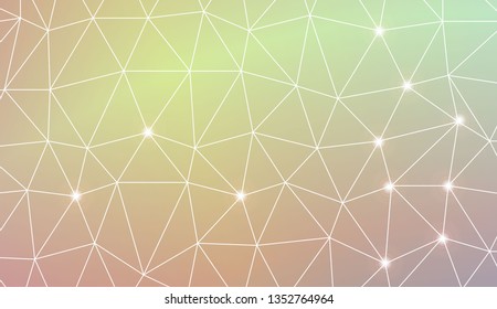 Template background with curved line. Triangles style. For your home interior wallpaper, fashion print. Vector illustration. Blurred Background, Smooth Gradient Texture Color