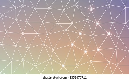 Template background with curved line. Triangles style. For your home interior wallpaper, fashion print. Vector illustration. Blurred Background, Smooth Gradient Texture Color