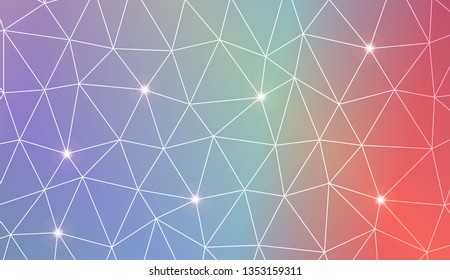 Template background with curved line. Triangles style. For your home interior wallpaper, fashion print. Vector illustration. Blurred Background, Smooth Gradient Texture Color