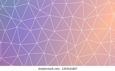 Template background with curved line. Triangles style. For your home interior wallpaper, fashion print. Vector illustration. Blurred Background, Smooth Gradient Texture Color