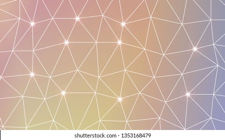 Template background with curved line. Triangles style. For your home interior wallpaper, fashion print. Vector illustration. Blurred Background, Smooth Gradient Texture Color