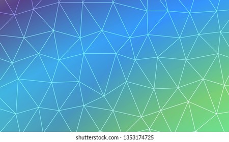 Template background with curved line. Triangles style. For your home interior wallpaper, fashion print. Vector illustration. Blurred Background, Smooth Gradient Texture Color