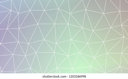 Template background with curved line. Triangles style. For interior wallpaper, smart design, fashion print. Vector illustration. Creative gradient color